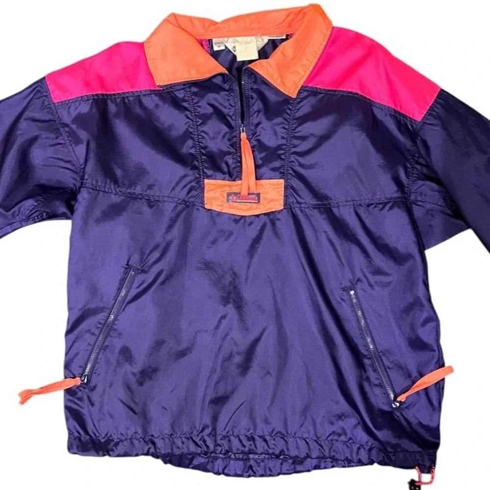 Vintage Columbia 90s Colorblock Y2K Retro Outdoor Streetwear Windbreaker Medium - Picture 3 of 14